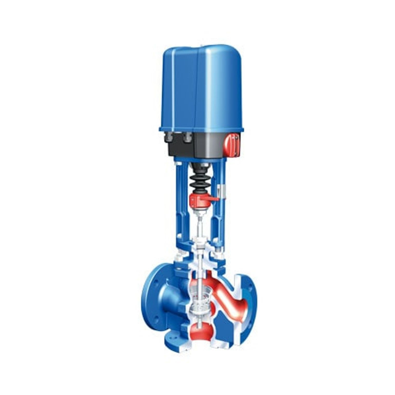 Electric actuated 3 way diverting valve