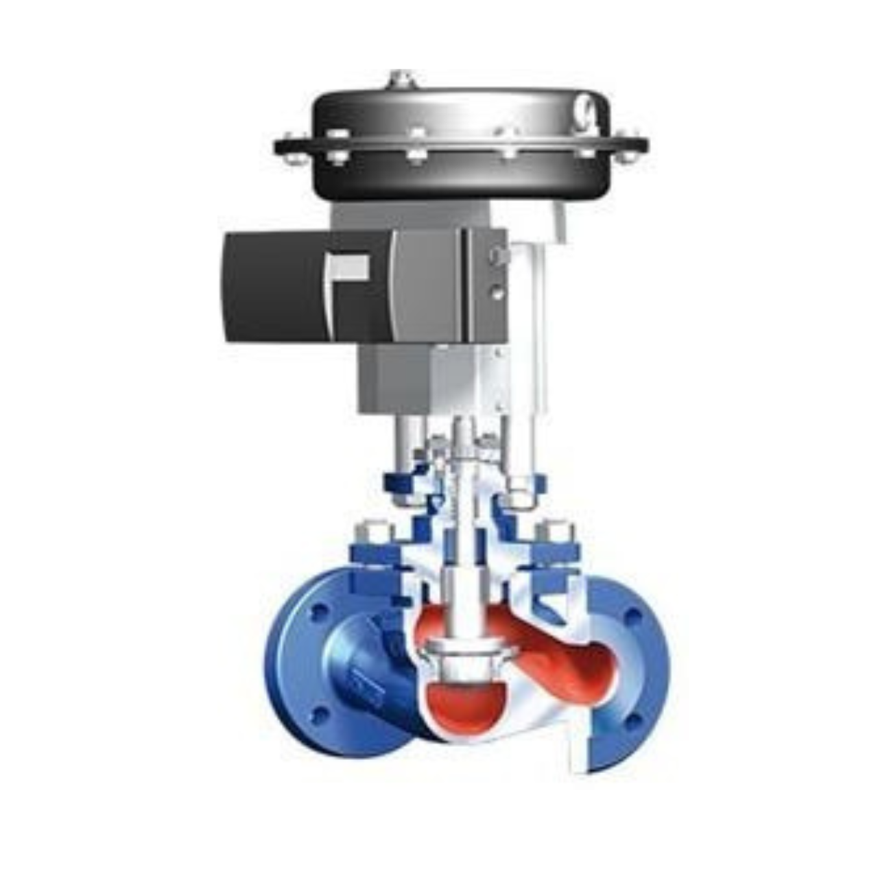 Pneumatic actuated control valve